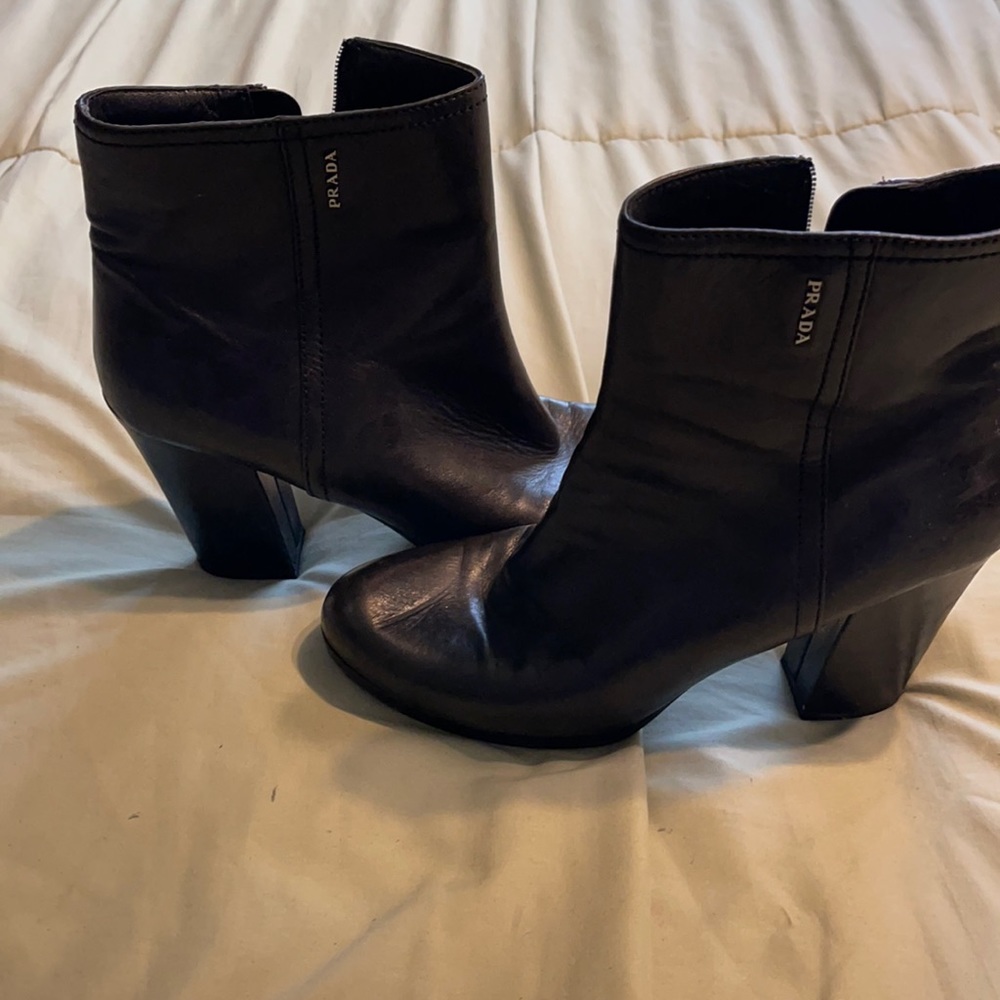 Prada black boots size 41